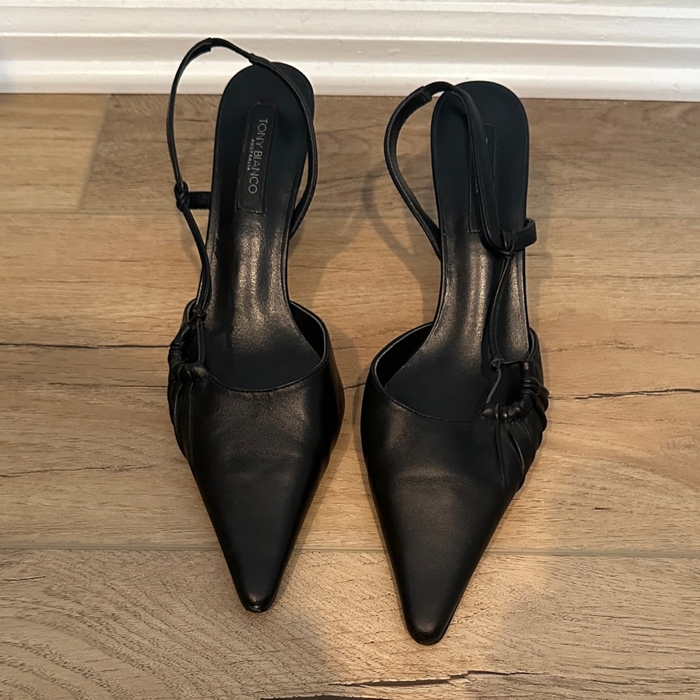 Tom Ford Black Slingback Heels